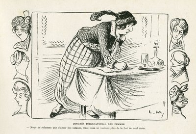 Illustration in Le Rire by Lucien Metivet