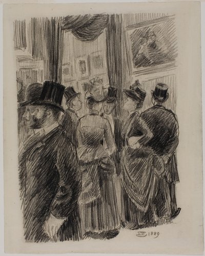 In the Gallery by Lucien Pissarro