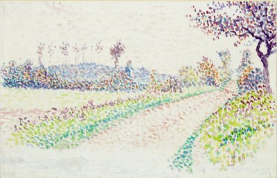 Road near Eragny by Lucien Pissarro
