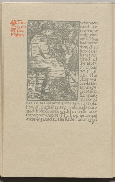 The Queen of the Fishes: Plate 6 by Lucien Pissarro