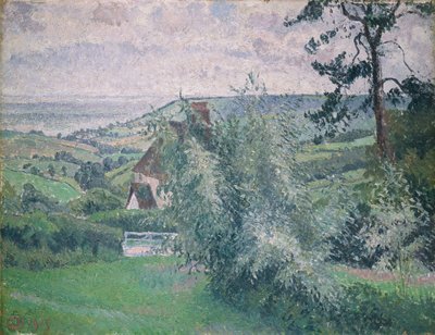 Willows, Fishpond, Dorset by Lucien Pissarro