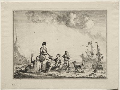 Fish Vendor by Ludolf Backhuysen