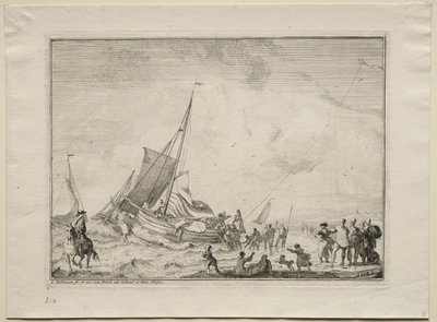 Launching a Ship by Ludolf Backhuysen