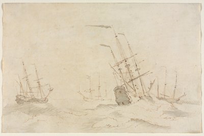 Ships, second half 1600s by Ludolf Backhuysen