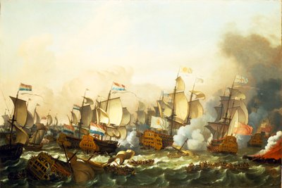 The Battle of Barfleur by Ludolf Bakhuizen