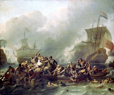 The Battle of Texel by Ludolf Bakhuizen