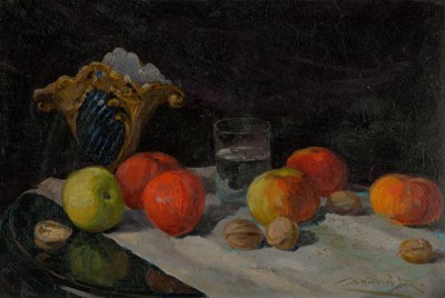 Still Life with apples by Ludovit Cordak