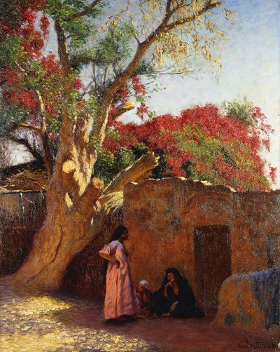 An Arab Family Outside a Village by Ludwig Deutsch