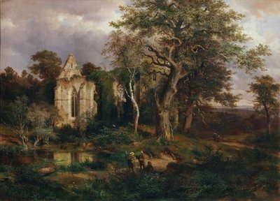Church Ruins by Ludwig Halauska