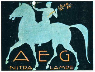 AEG Nitra Lamp by Ludwig Hohlwein