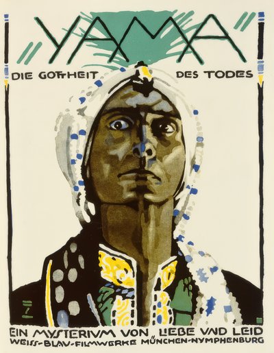 Yama. The Deity of Death by Ludwig Hohlwein