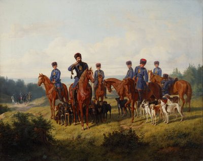 The Coursing, 1856 by Ludwig Pietsch