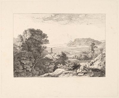 View of the Castle of Olevano by Ludwig Richter