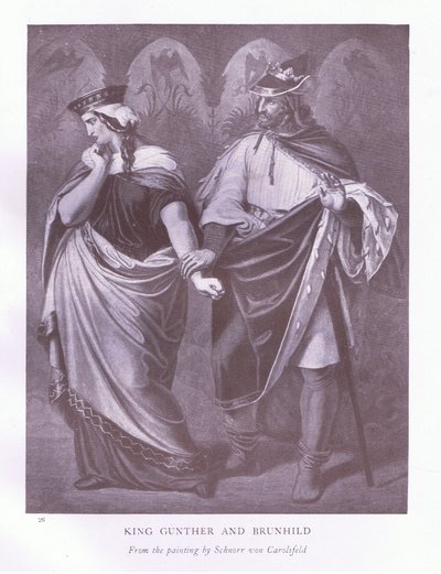 King Gunther and Brunhild by Ludwig Schnorr von Carolsfeld
