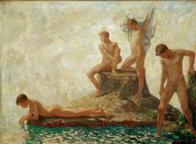 Bathing Youths by Ludwig von Hofmann