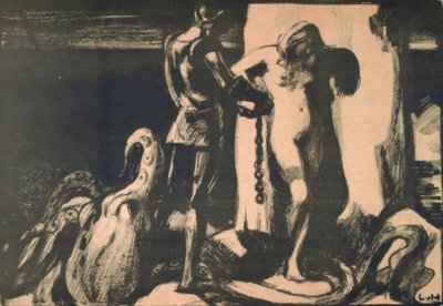 Perseus Frees Andromeda by Ludwig von Hofmann