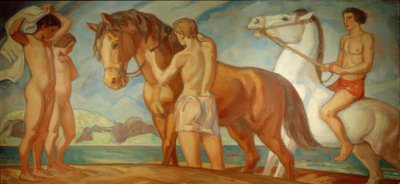 Rider by the Sea by Ludwig von Hofmann