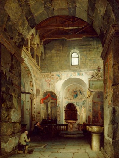 The Ancient Gravedona Baptistery by Luigi Bisi