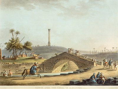Bridge Over the Canal in Alexandria by Luigi Mayer