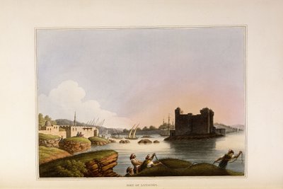 Port of Latachia by Luigi Mayer