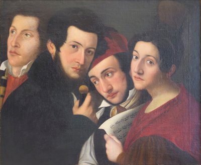 Family portrait by Luigi Pedrazzi