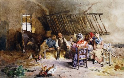 In a Barn by Luigi Rossi