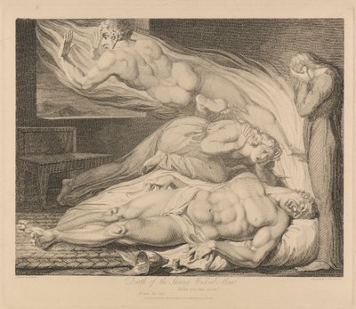 Death of the Strong Wicked Man by Luigi Schiavonetti