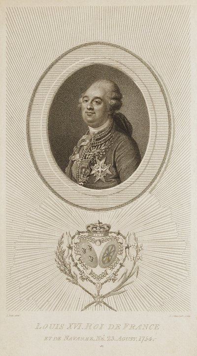 Louis XVI, King of France by Luigi Schiavonetti