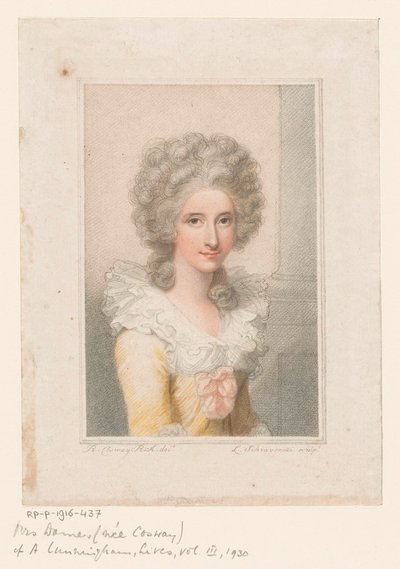Portrait of Sculptor Anne Seymour Damer by Luigi Schiavonetti
