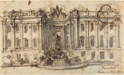 Proposal for the Trevi Fountain by Luigi Vanvitelli