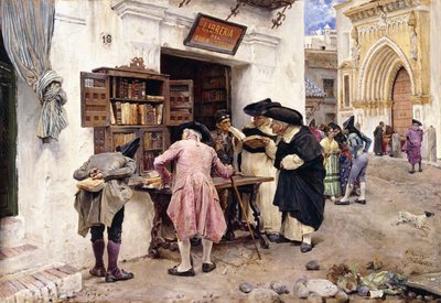 The Bibliophiles, 1879 by Luis Jimenez y Aranda