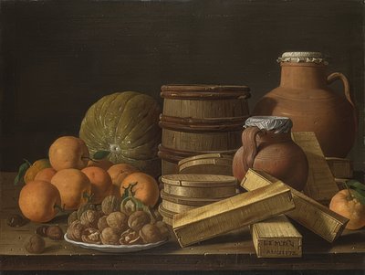Still Life with Oranges and Walnuts. 1772 by Luis Egidio Melendez