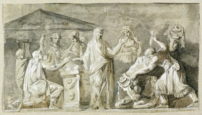 Ancient Sacrifice by Luis Paret y Alcazar