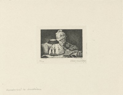 Reading Man by Lukas van Hoger (signed by artist)