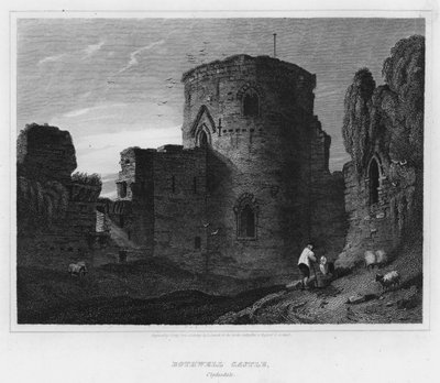 Bothwell Castle, Clydesdale (engraving) by Luke (after) Clennell