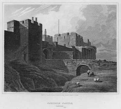 Carlisle Castle, Cumberland by Luke (after) Clennell