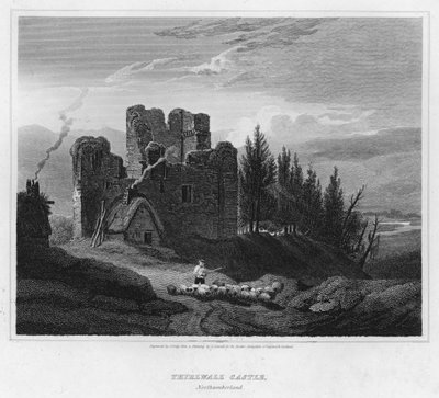 Thirlwall Castle, Northumberland by Luke (after) Clennell