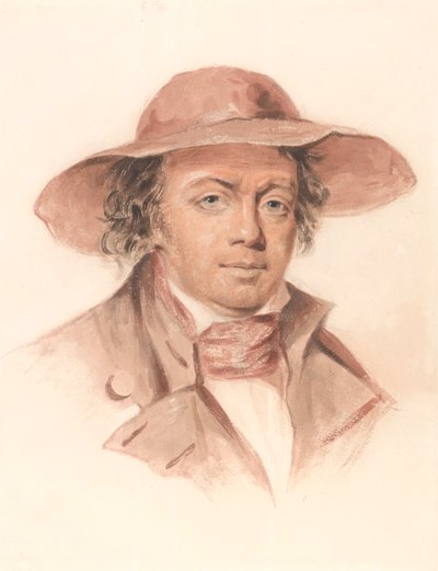Man in a Brimmed Hat by Luke Clennell