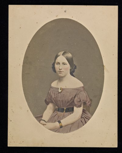 Portrait of a young woman by M.A. Root