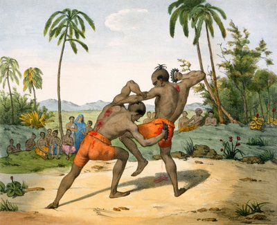 Wrestlers with Weapons by M.E. Burnouf