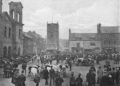 Market-Place, Morpeth, c1896 by M. Aunty