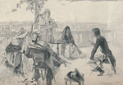Napoleon in Society at Valence, 1785 by M. Haider