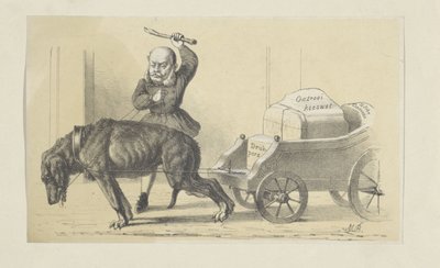Satire on the Patent and Printing Press Law by Maarten Bos Jz.