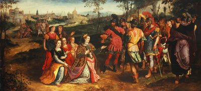 Coriolanus and Volumnia by Maarten de Vos