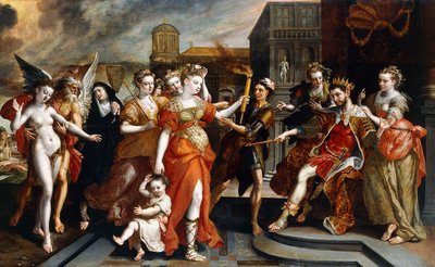 The Calumny of Apelles by Maarten de Vos