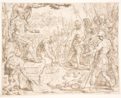 Gideon receiving the Booty by Maarten van Heemskerck