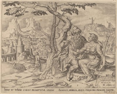 Judah giving Tamar the pledge, c.1566 by Maarten van Heemskerck