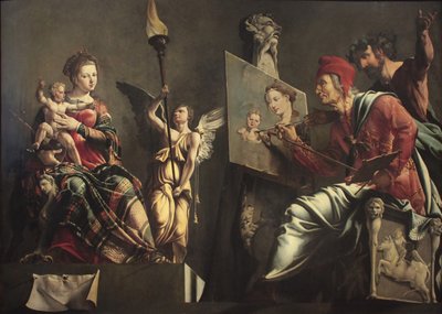 Saint Luke Painting the Virgin by Maarten van Heemskerck