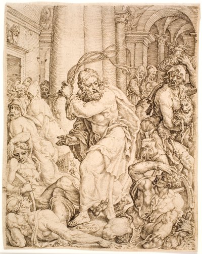 The Expulsion from the Temple by Maarten van Heemskerck