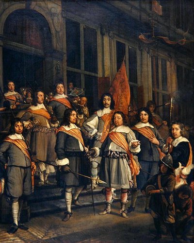 A Company of the Hague Arquebusiers by Maerten Lengele